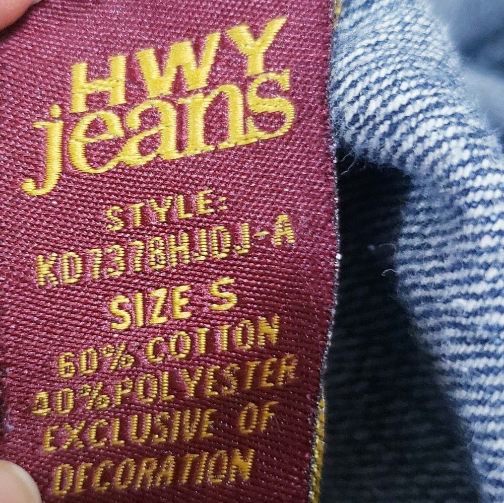 Highway Jean's denim crop jacket size S - Picture 7 of 8